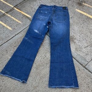 Stylish Blue Flare Women's Jeans